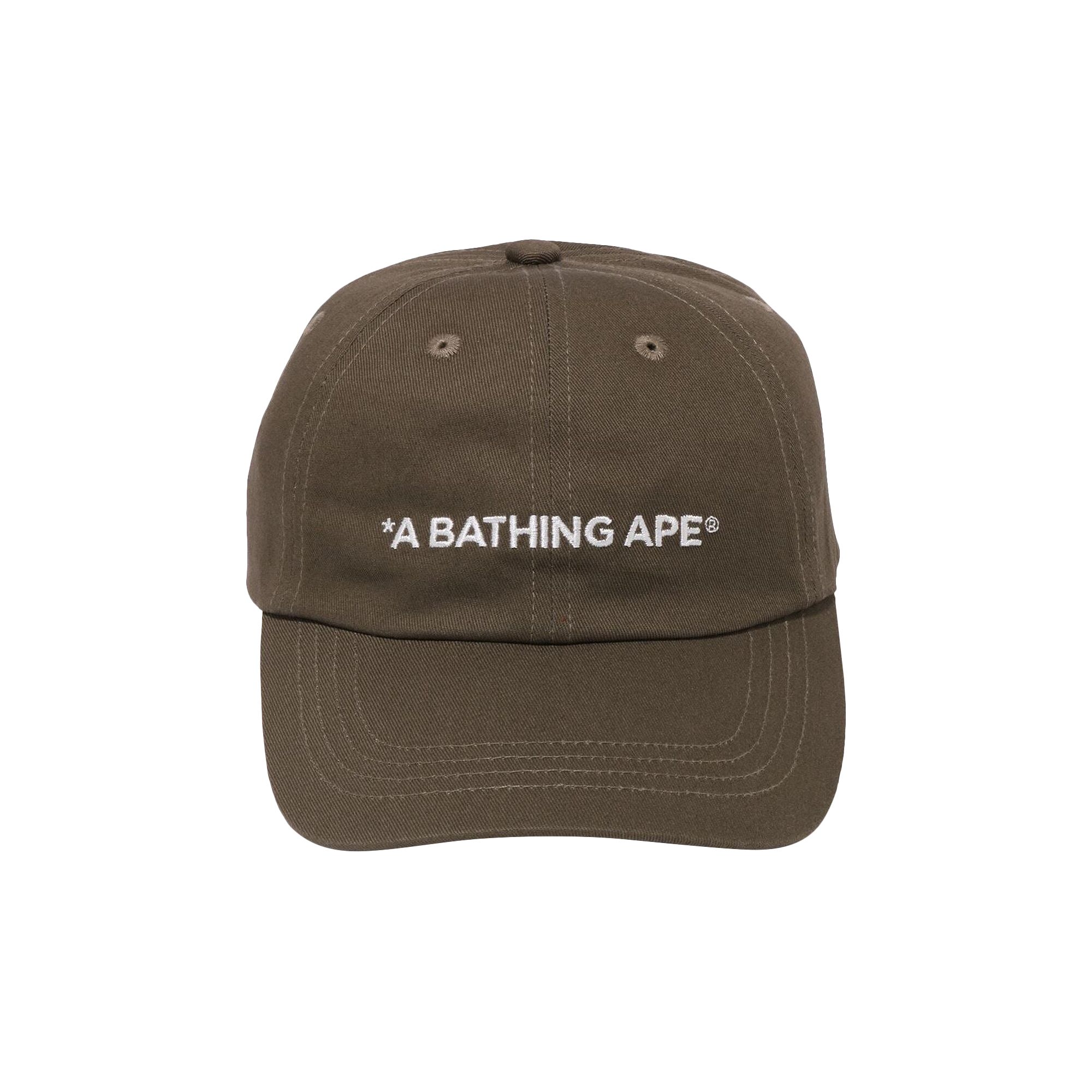 Pre-owned Bape A Bathing Ape 6 Panel Cap 'olive Drab' In Green