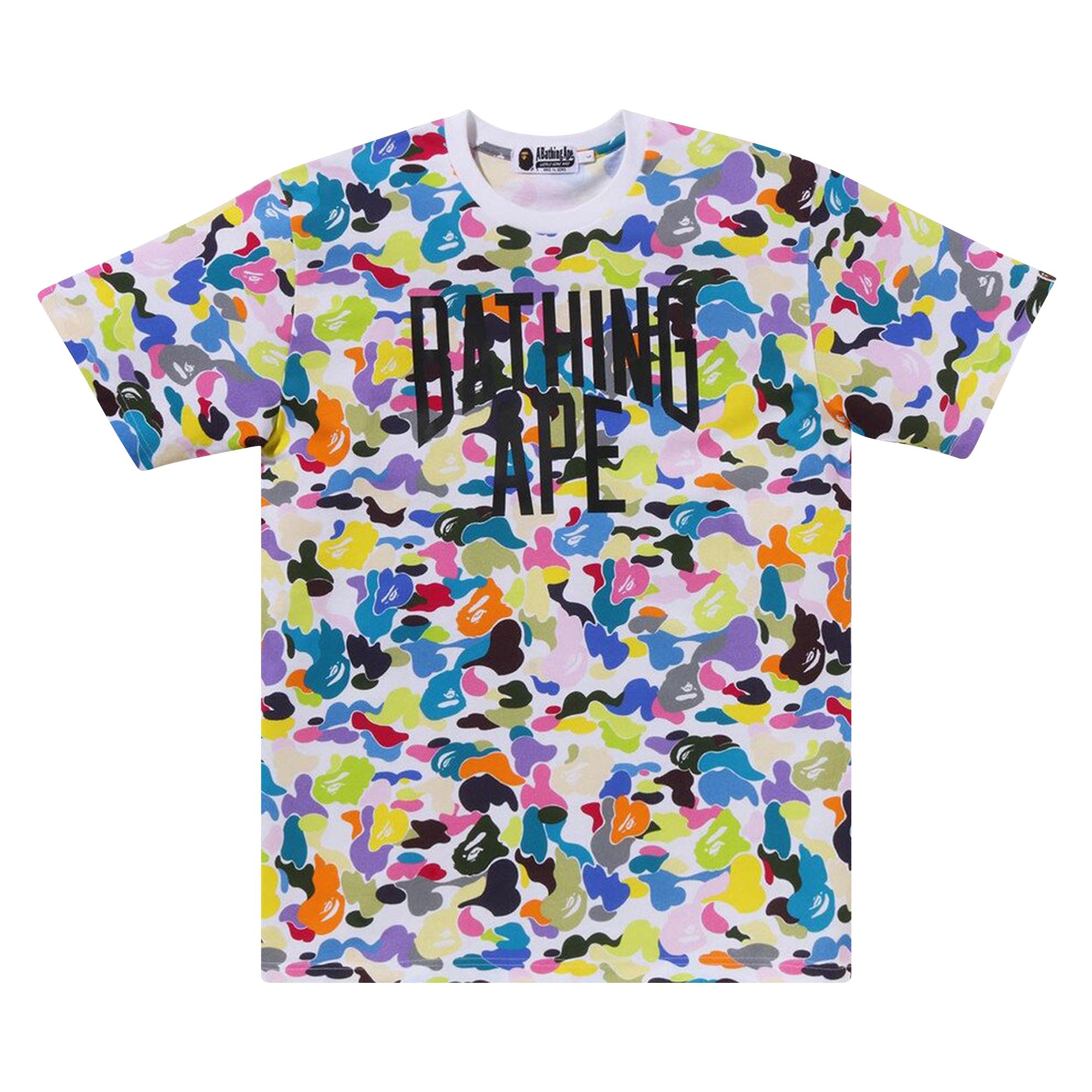 BAPE Multi Camo NYC Logo Tee 'White' | Men's Size XL