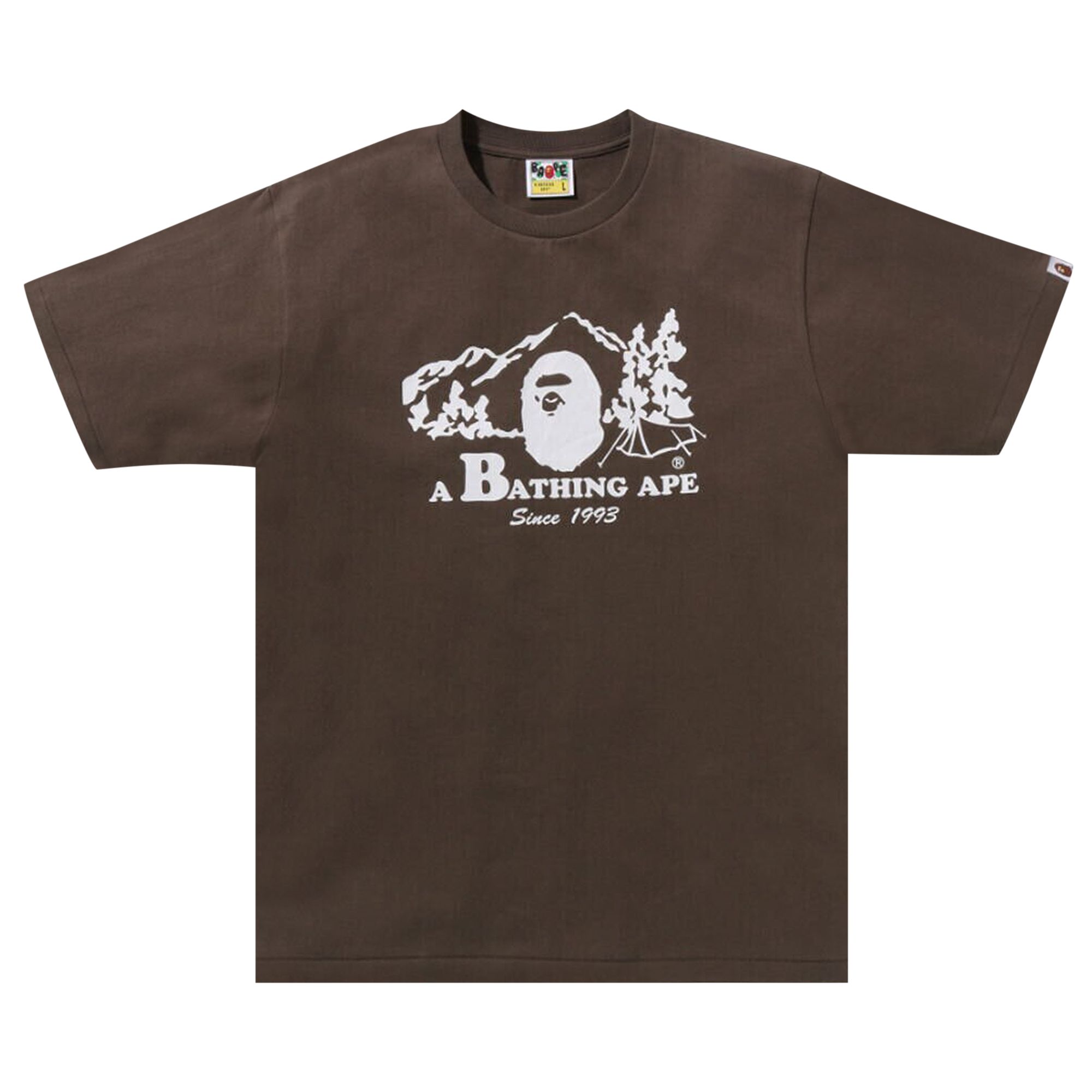 Pre-owned Bape Camp Tee 'brown' | Men's Size Xl