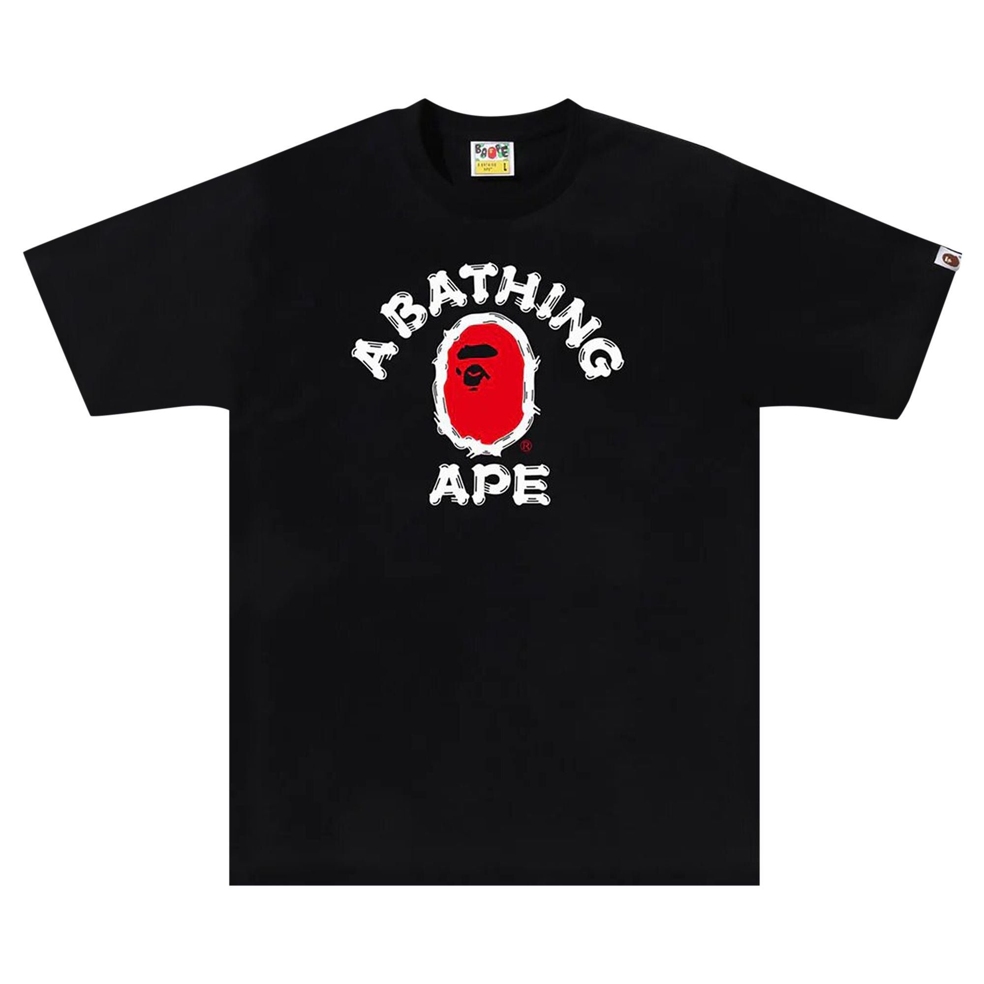 BAPE Brush College Tee 'Black' | Men's Size M