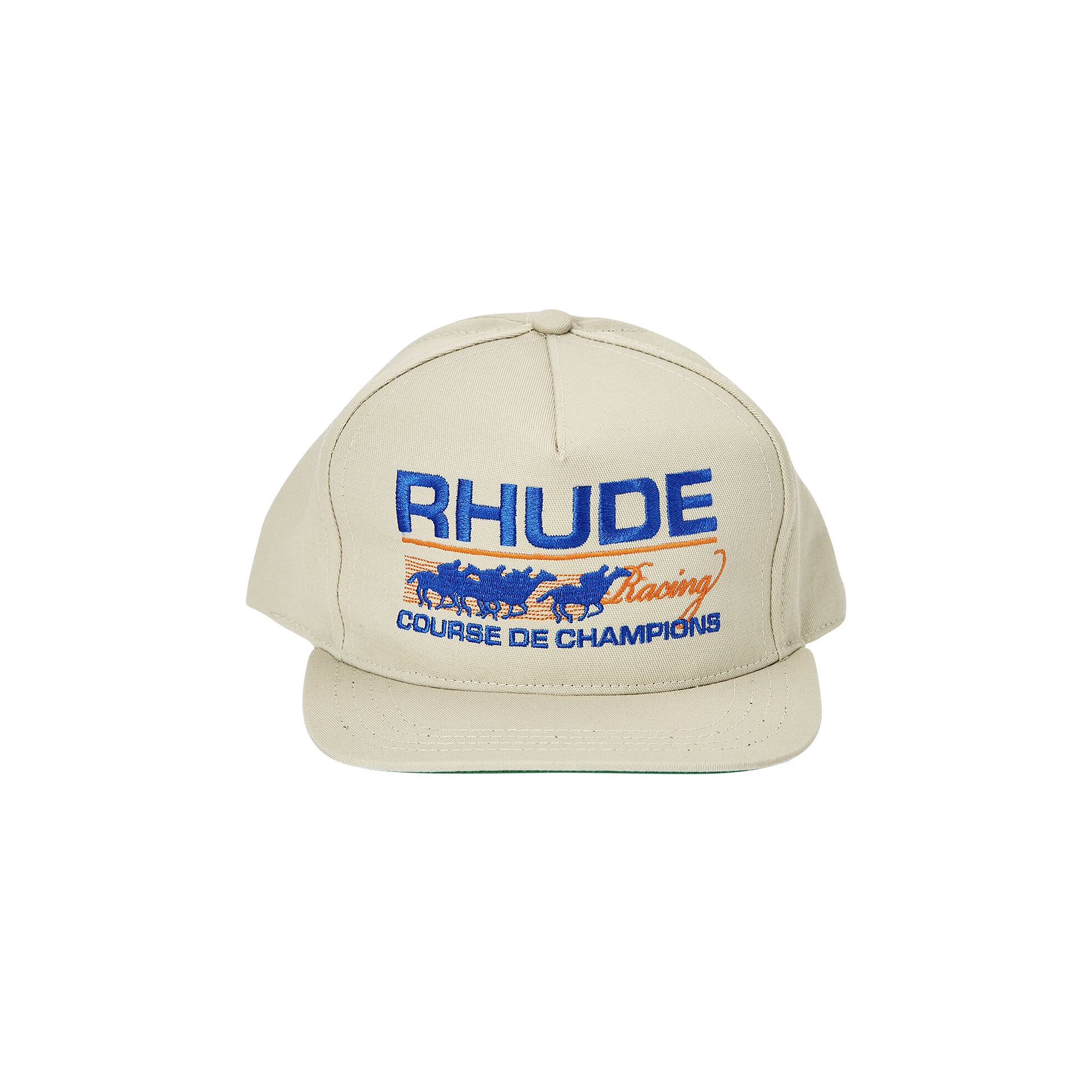 Pre-owned Rhude Course De Champions Hat 'tan' In Brown