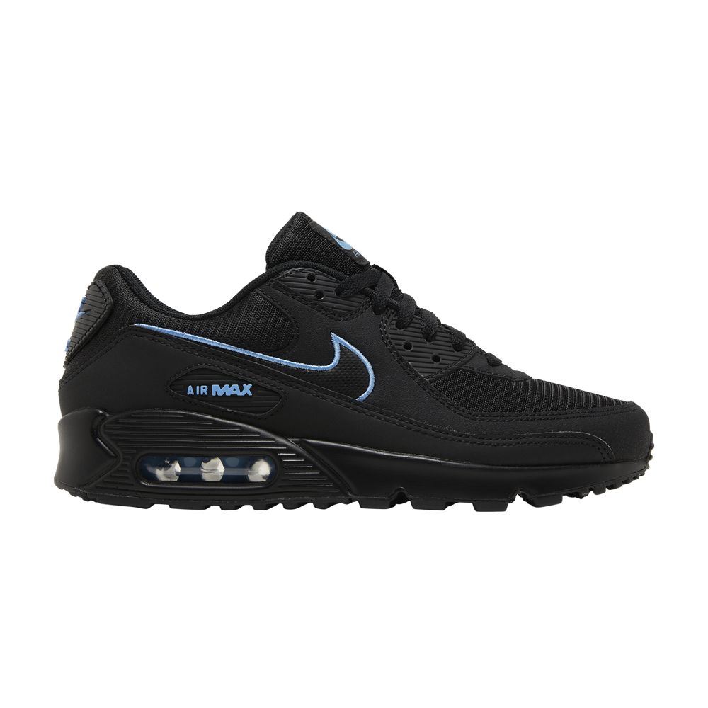 NIKE AIR MAX 90 'BLACK UNIVERSITY BLUE'