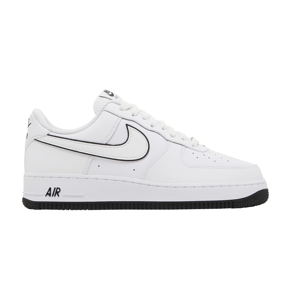NIKE AIR FORCE 1 '07 'WHITE BLACK OUTLINE'