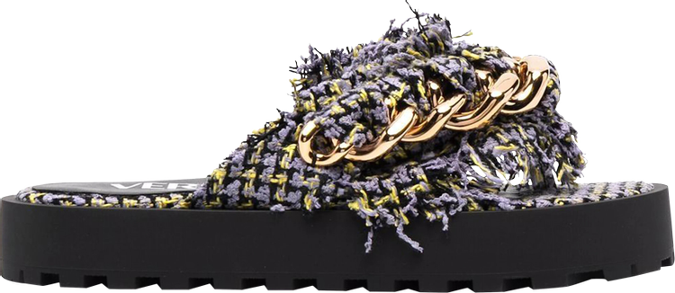 Versace Wmns Chain Sandals 'Black Multi'