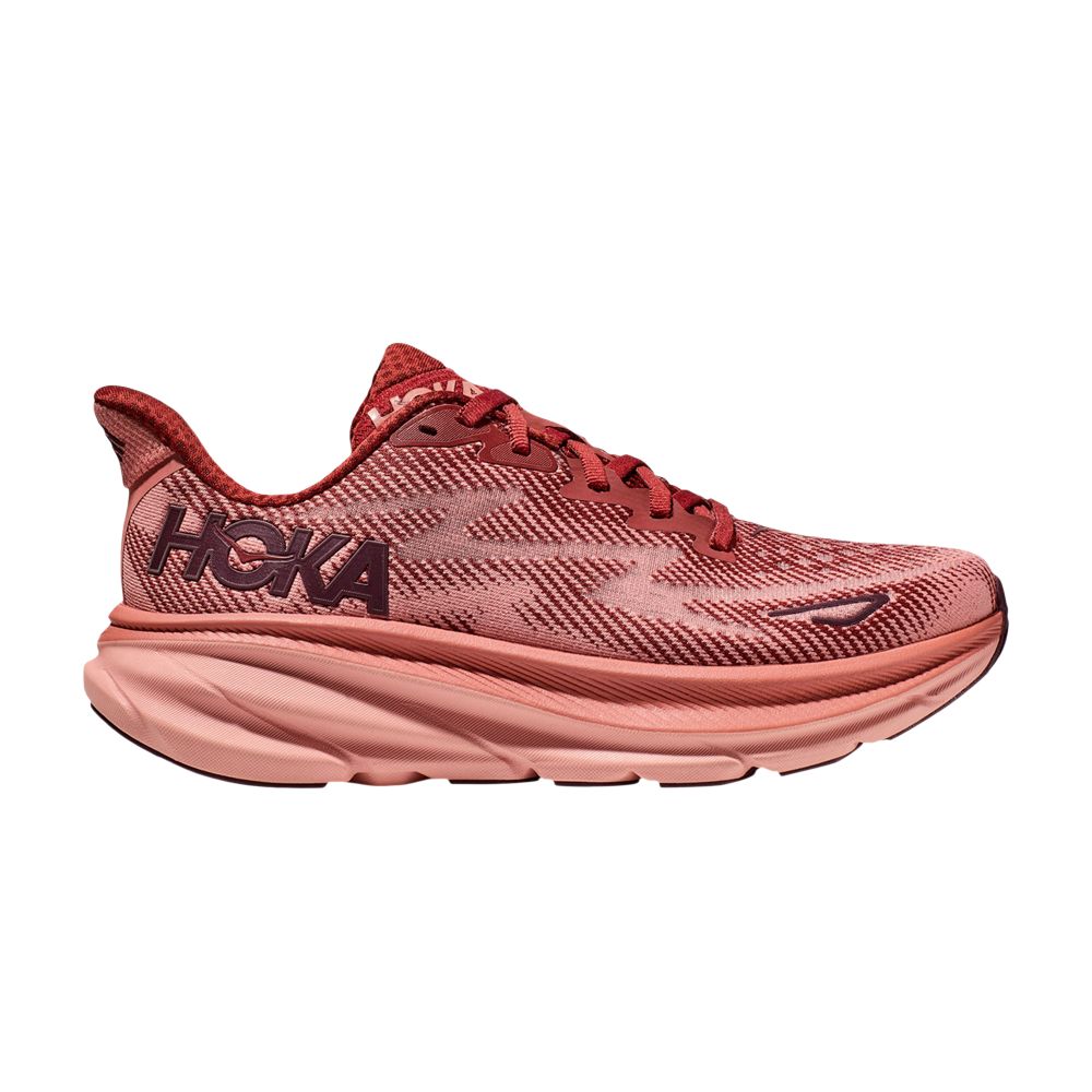 Hoka One One Wmns Clifton 9 'Rust Earthenware' | Red | Women's Size 8