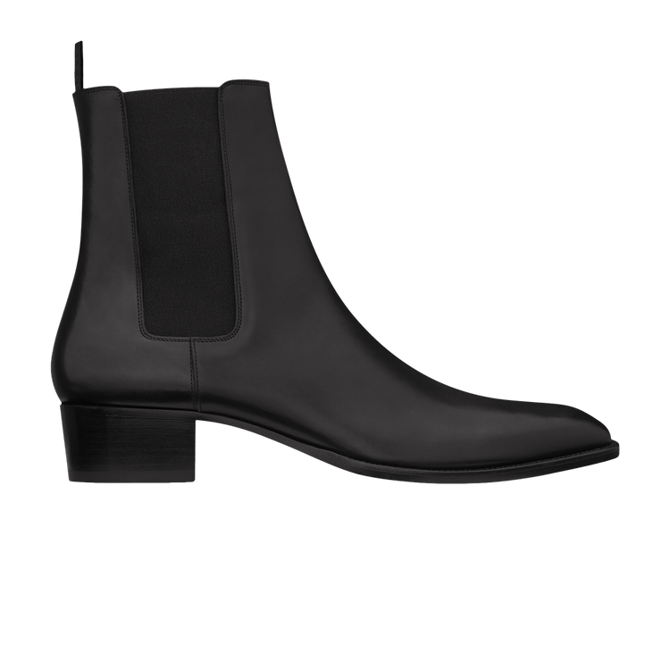 Saint laurent wyatt leather chelsea boots cheap