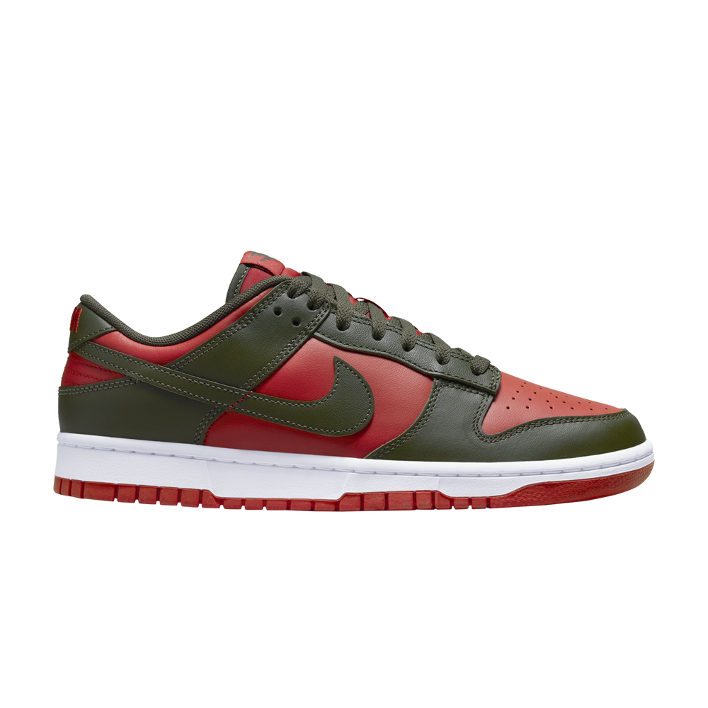 Pre-owned Nike Dunk Low 'cargo Khaki Mystic Red' In Green