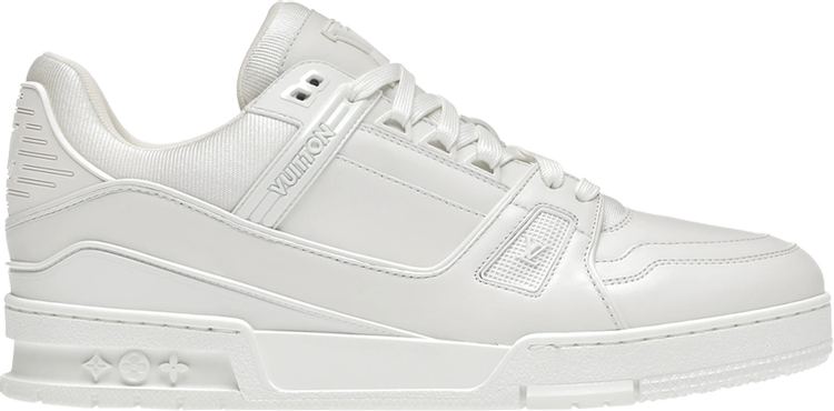 lv trainer sneaker white