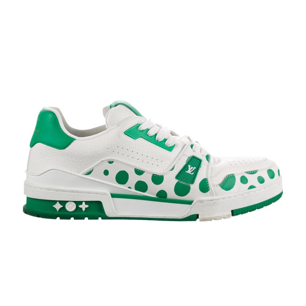 Pre-owned Louis Vuitton Yayoi Kusama X  Trainer Low 'infinity Dots - Green'