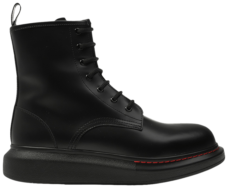 Alexander McQueen Wmns Hybrid Combat Boot 'Black'