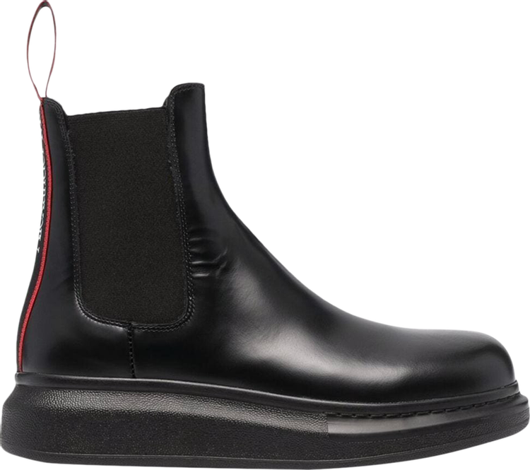 Alexander McQueen Hybrid Chelsea Boot 'Black Red'