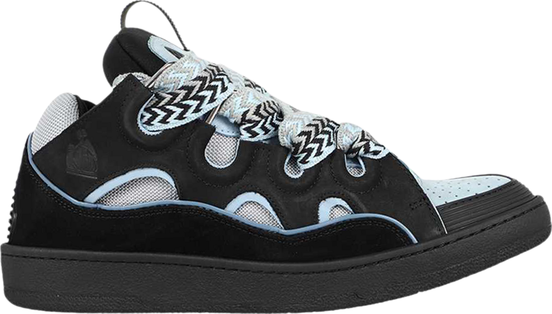 Buy Lanvin Curb Sneaker 'Black Light Blue' - FM SKRK11 DWSL P221020 | GOAT