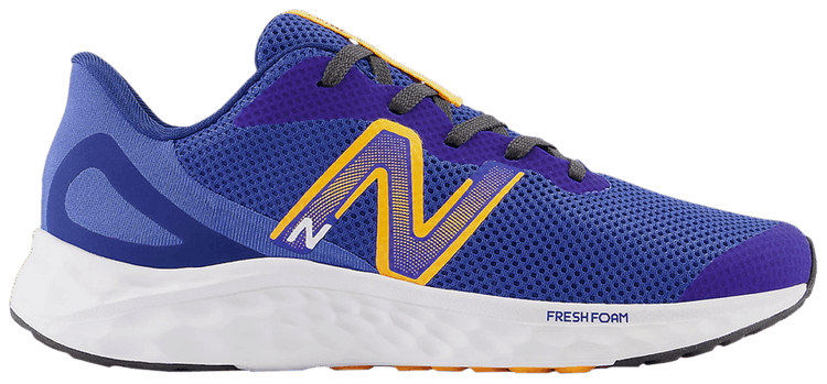 New Balance Fresh Foam Arishi v4 Big Kid Wide Marine Blue Hot Marigold