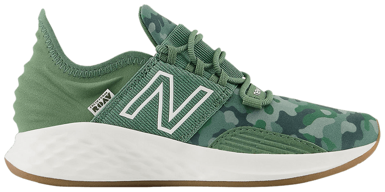 New Balance Fresh Foam Roav Little Kid Deep Olive Green Camo