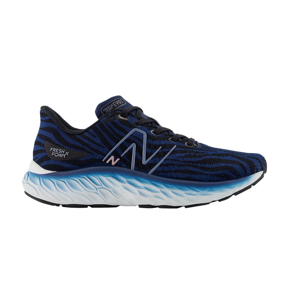 Pre-owned New Balance Wmns Fresh Foam X Evoz V3 'zebra - Navy' In Blue