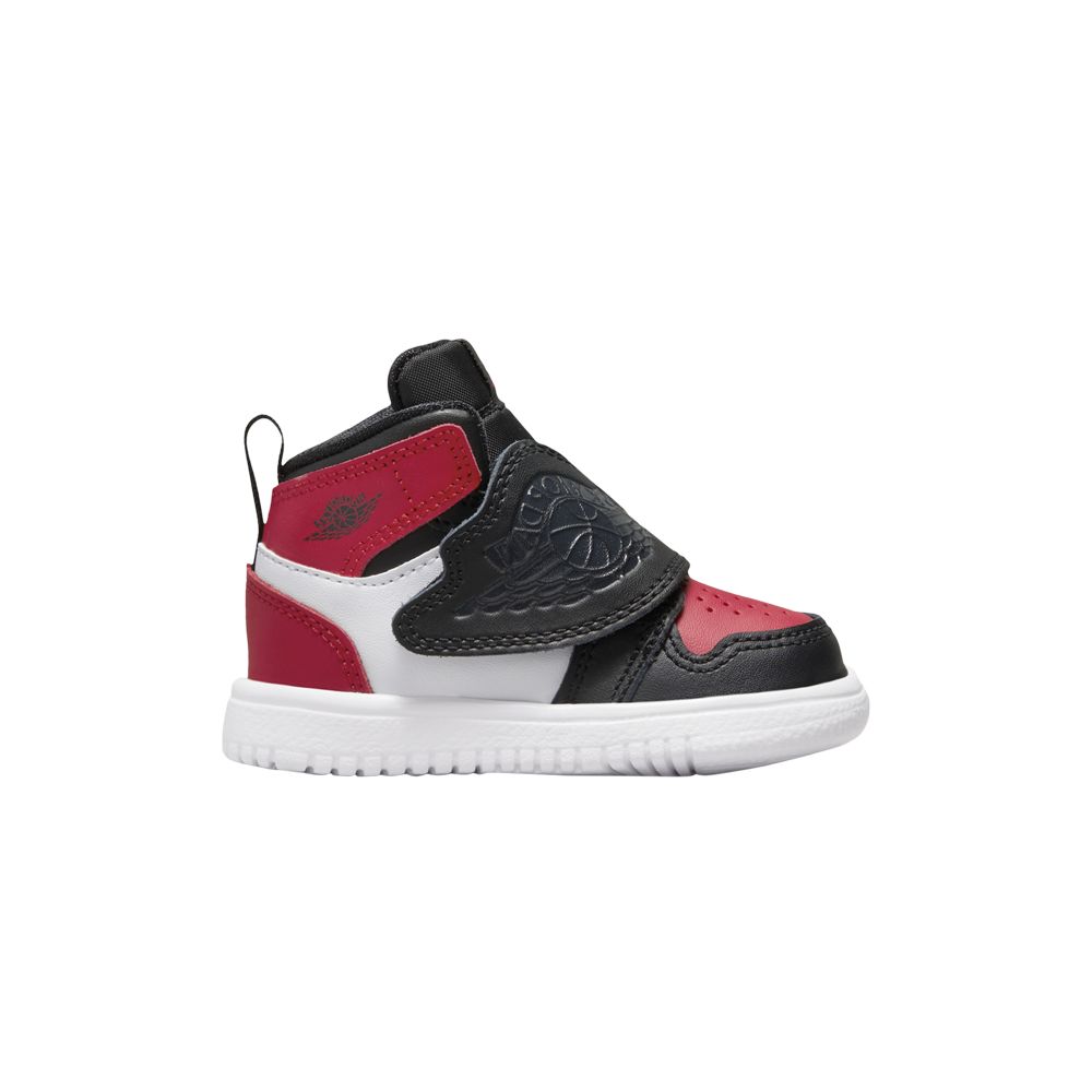Pre-owned Air Jordan Sky Jordan 1 Td 'bred Toe' | Infant Size 4 In Red