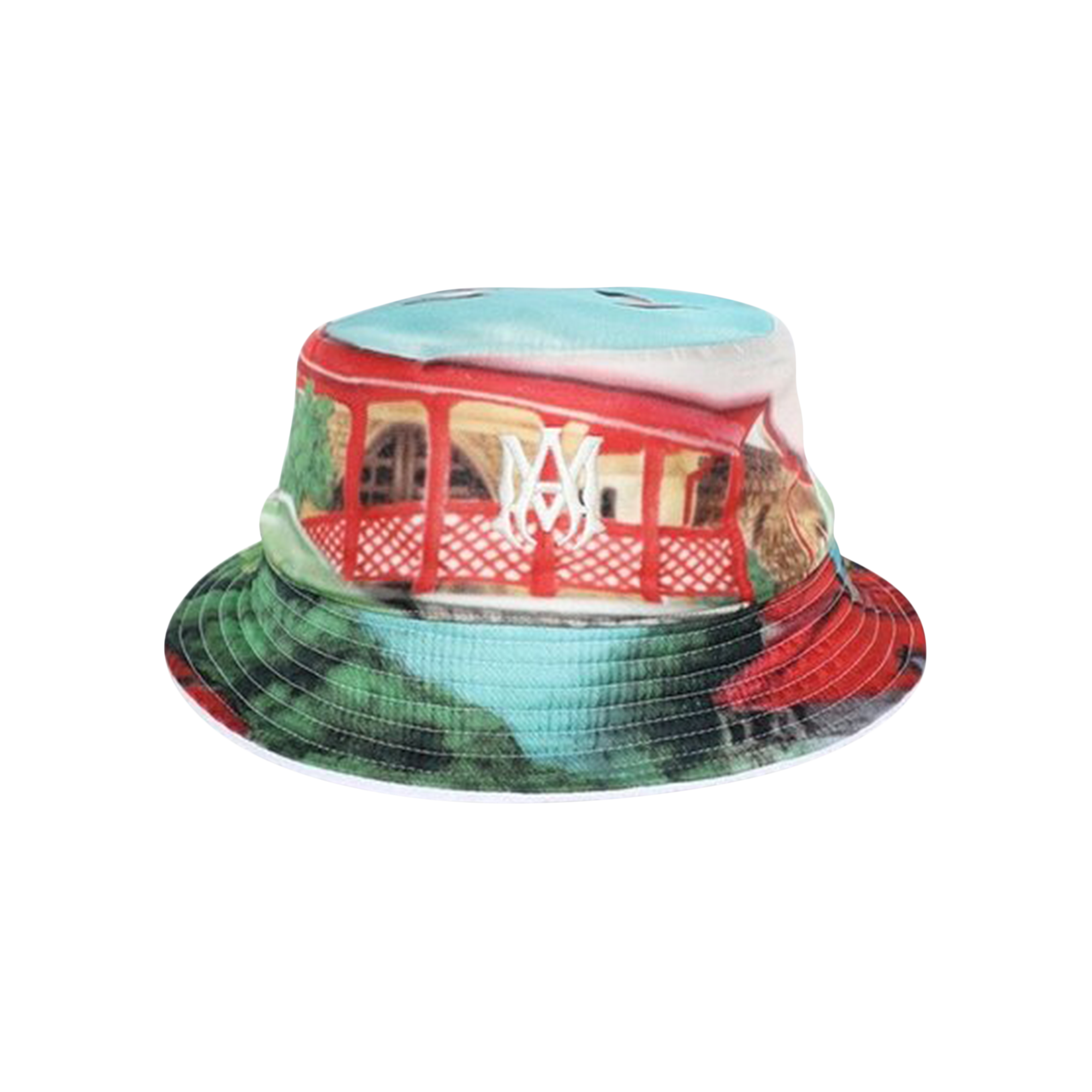 Pre-owned Amiri Eden Rock Airbrush Bucket Hat 'multicolor' In Multi-color