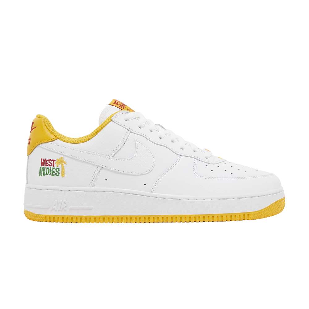 Pre-owned Nike Air Force 1 Low 'west Indies - University Gold' In White