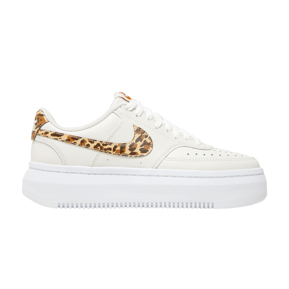 Pre-owned Nike Wmns Court Vision Alta 'leopard Camo Swoosh' In White