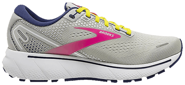 Brooks Wmns Ghost 14 Grey Pink Sulphur Spring