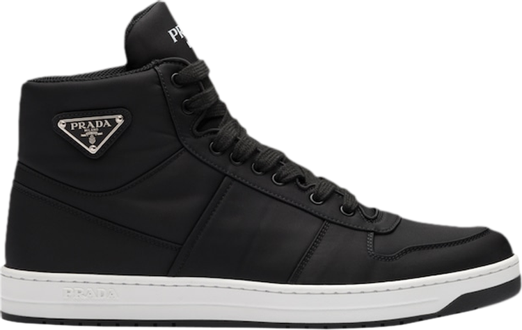 Prada, Wheel re-nylon high top sneakers