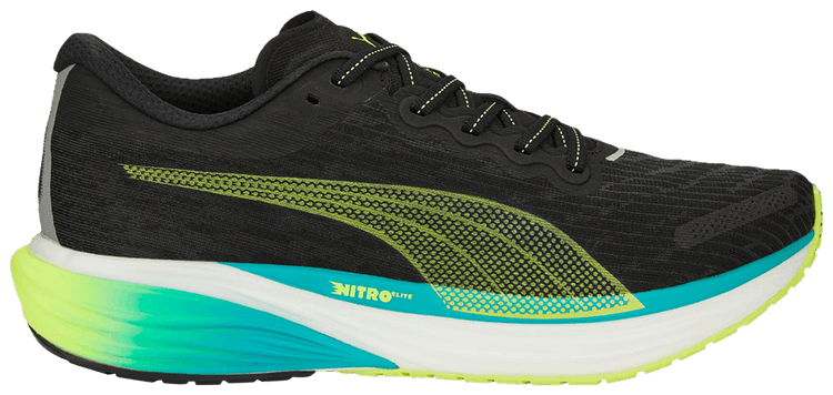 Puma Deviate Nitro 2 Black Deep Aqua Lime