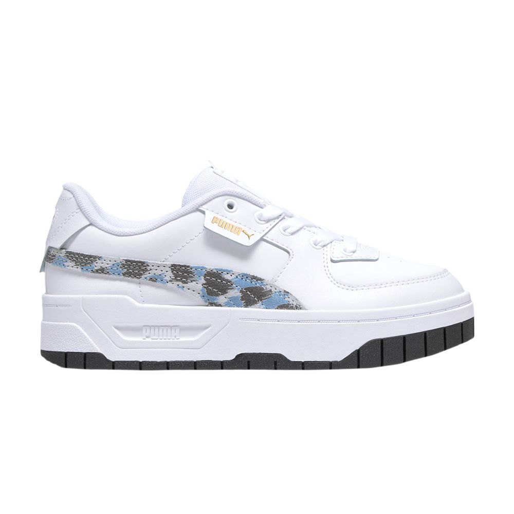 Pre-owned Puma Cali Dream Big Kid 'animal Print - White Racing Blue' | Kid's Size 4.5