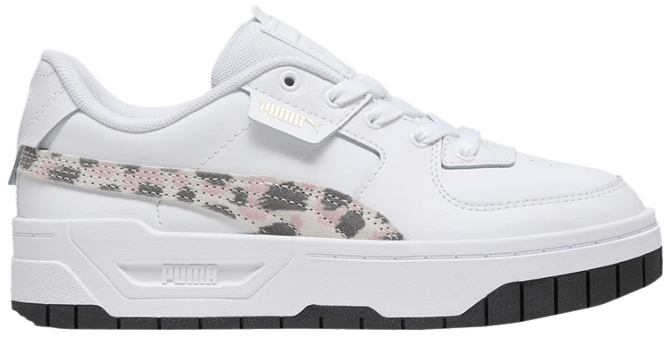 Puma Cali Dream Big Kid Animal Print   White Peach Smoothie