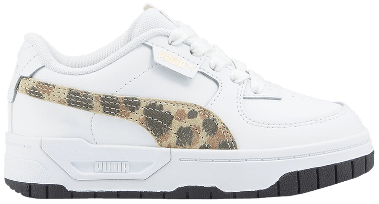 Puma Cali Dream Little Kid Animal Print   White Granola