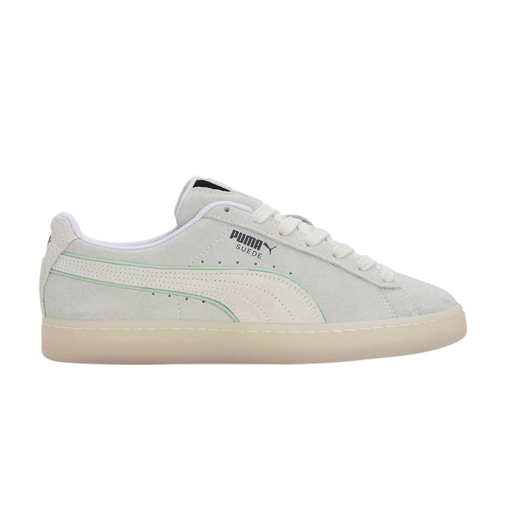 Puma Palm Tree Crew x Suede 'Warm White Green' | Grey | Men's Size 7.5