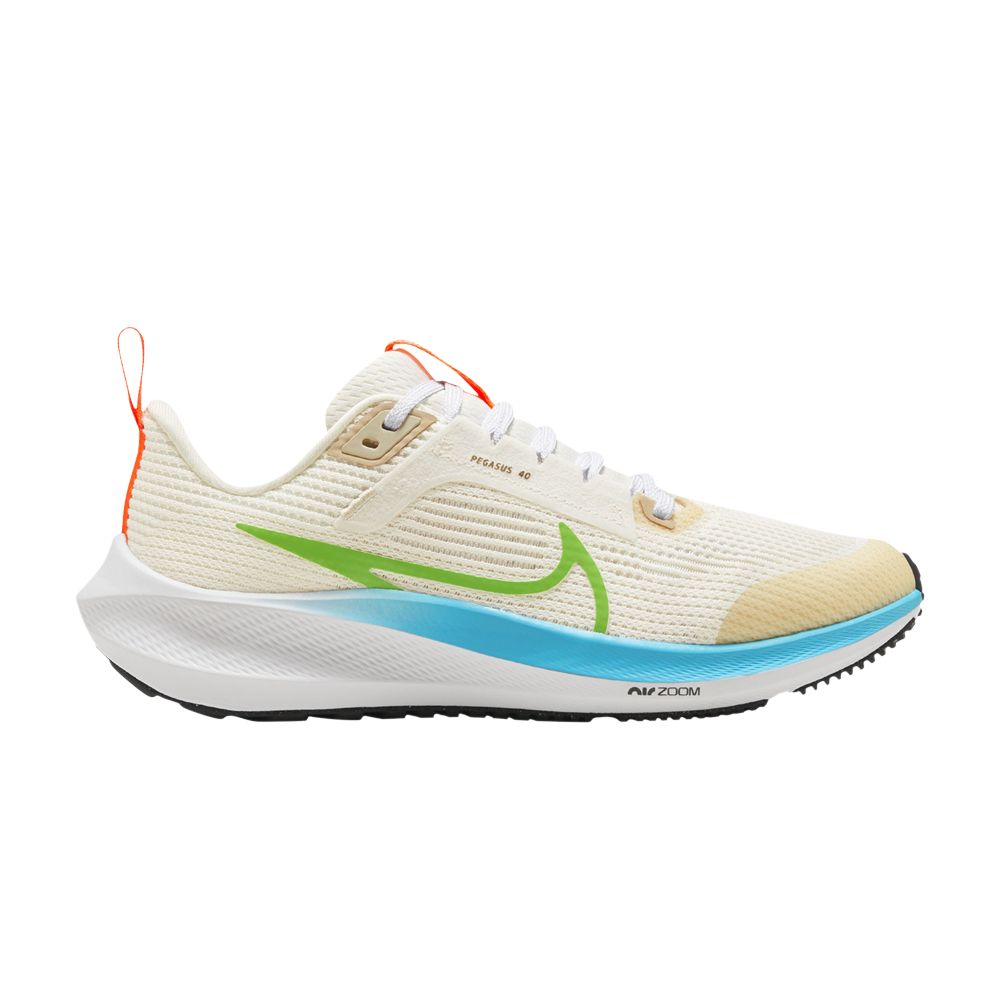 Pre-owned Nike Air Zoom Pegasus 40 Gs 'pale Ivory Baltic Blue' | Multi-color | Kid's Size 4