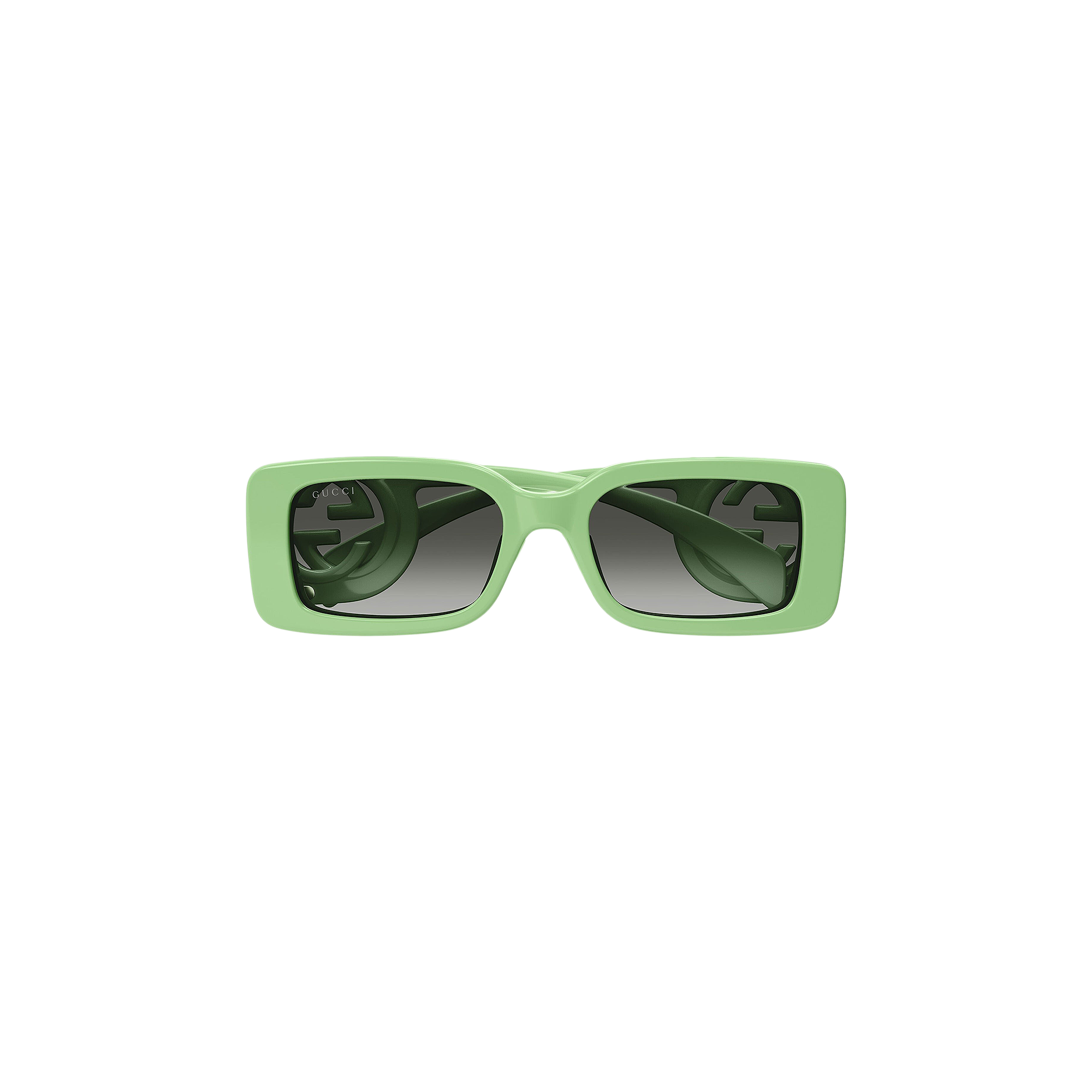 Pre-owned Gucci Rectangular Frame Sunglasses 'green'