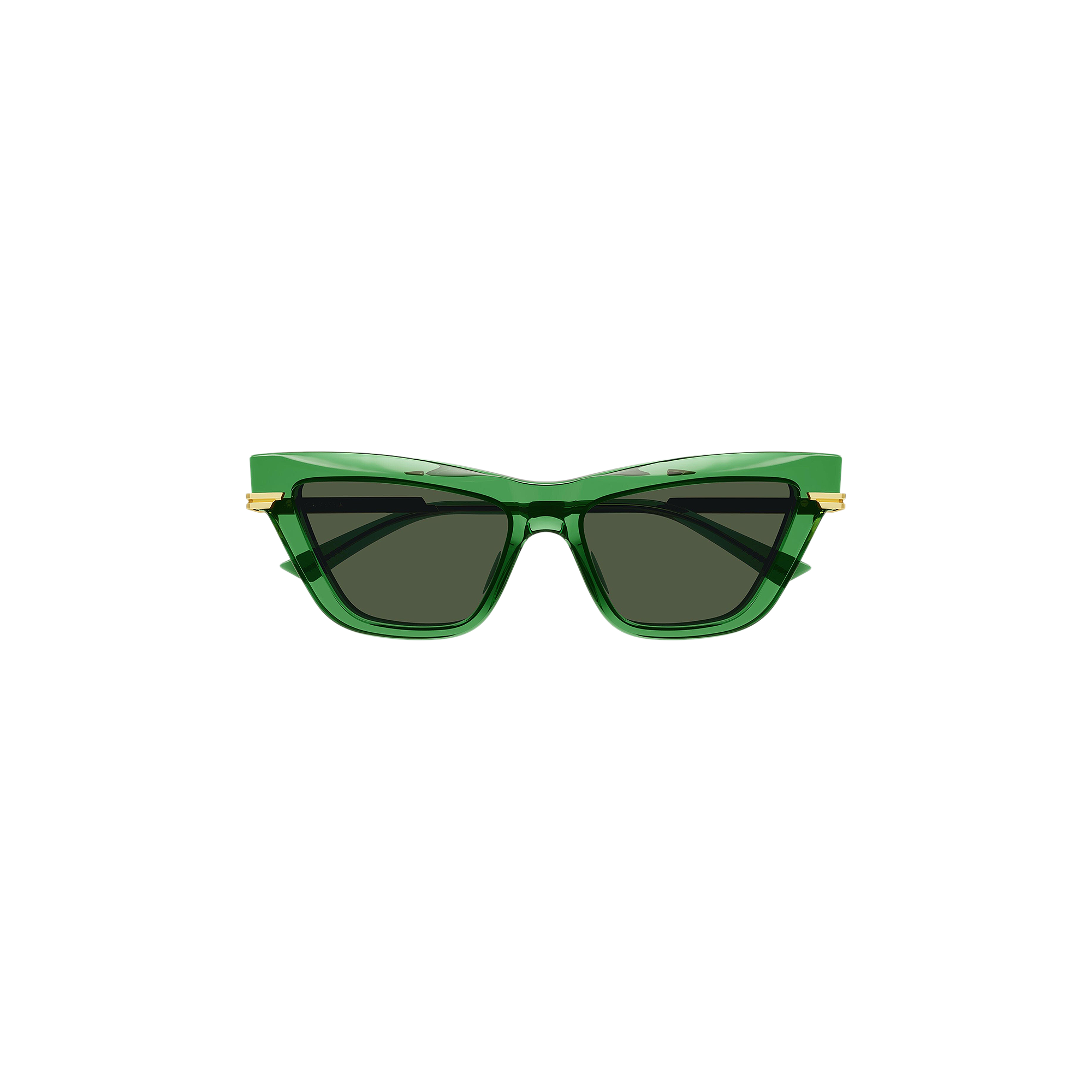 Pre-owned Bottega Veneta Cat Eye Frame Sunglasses 'green'