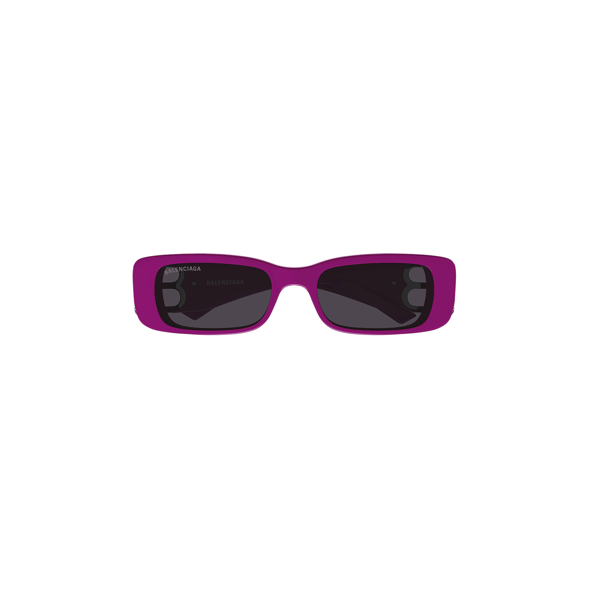 Pre-owned Balenciaga Rectangular Frame Sunglasses 'fuchsia' In Pink