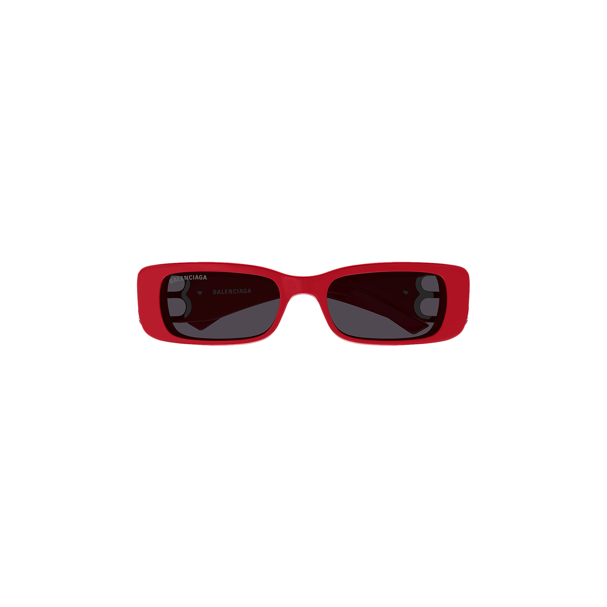 Pre-owned Balenciaga Rectangular Frame Sunglasses 'red'