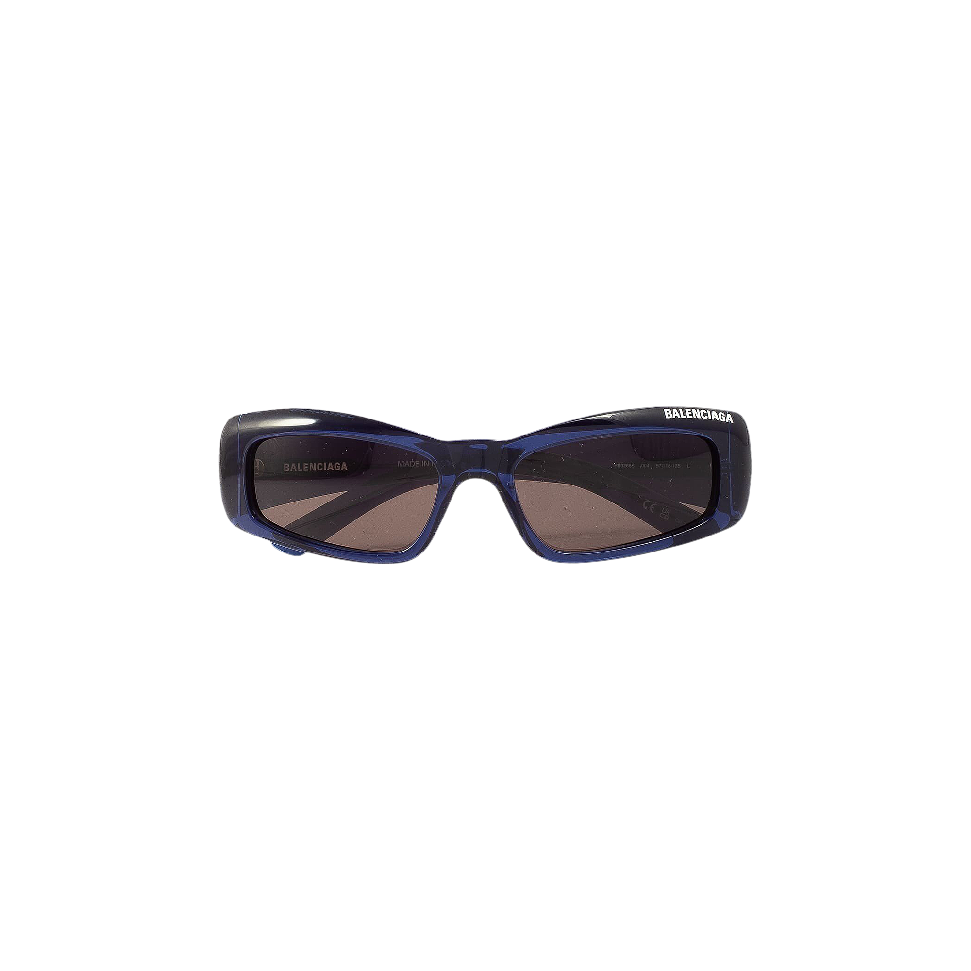 Pre-owned Balenciaga Rectangular Frame Sunglasses 'blue'