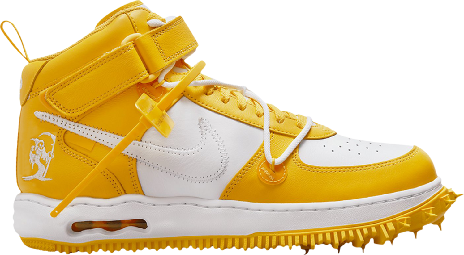 Buy Off-White x Air Force 1 Mid SP Leather 'Varsity Maize' - DR0500 101 ...