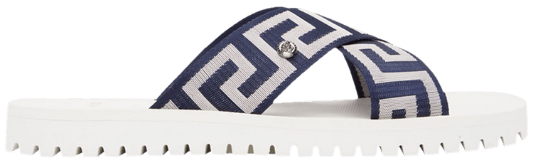 Versace Nastro Greca Sandal 'White Navy'