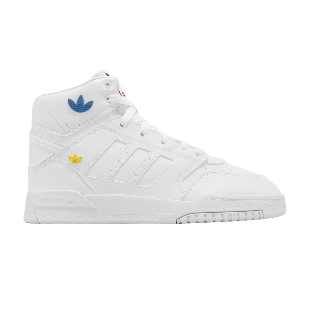 Pre-owned Adidas Originals Adidas Drop Step J 'white Yellow Bright Blue' | Kid's Size 6