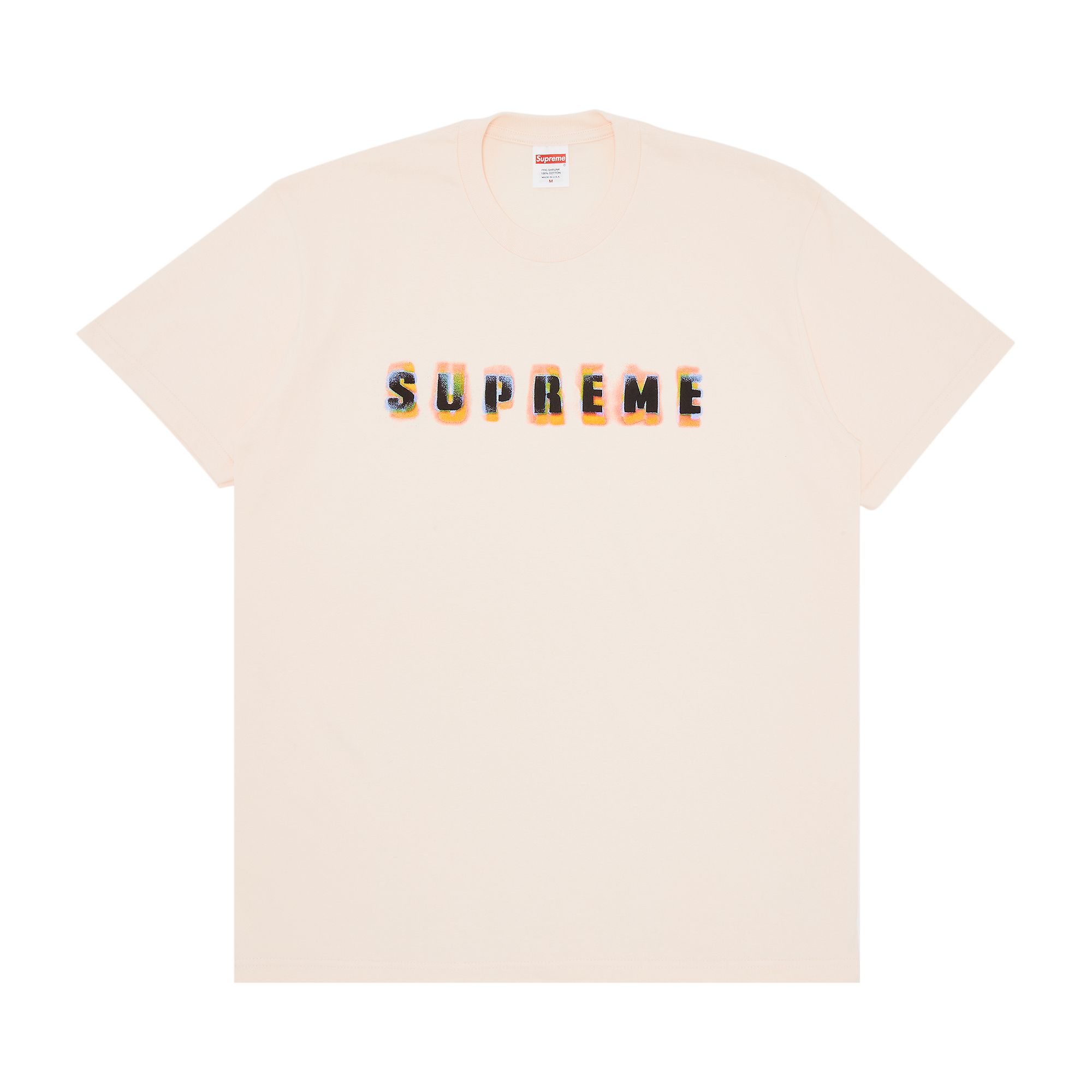 Supreme Stencil Tee 'Pale Pink' | Men's Size 2XL