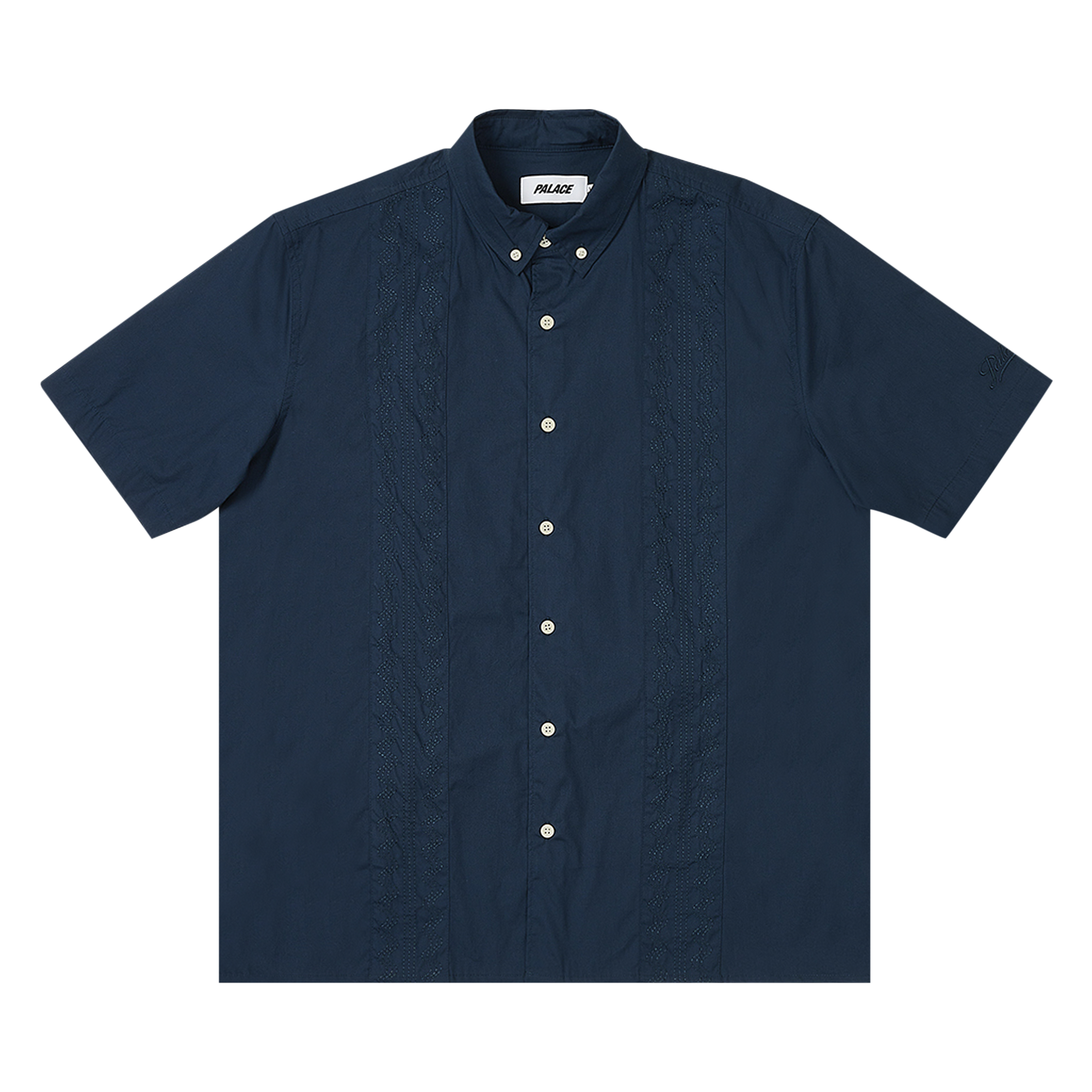 Pre-owned Palace Palabera Floral Shirt 'navy' In Blue