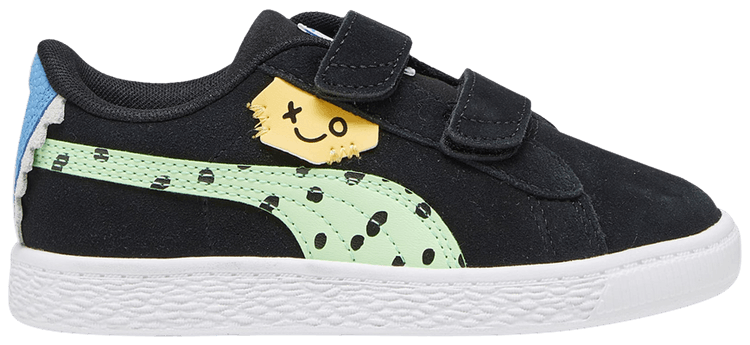 Puma Suede Classic Little Kid Mix Match   Black Spring Fern