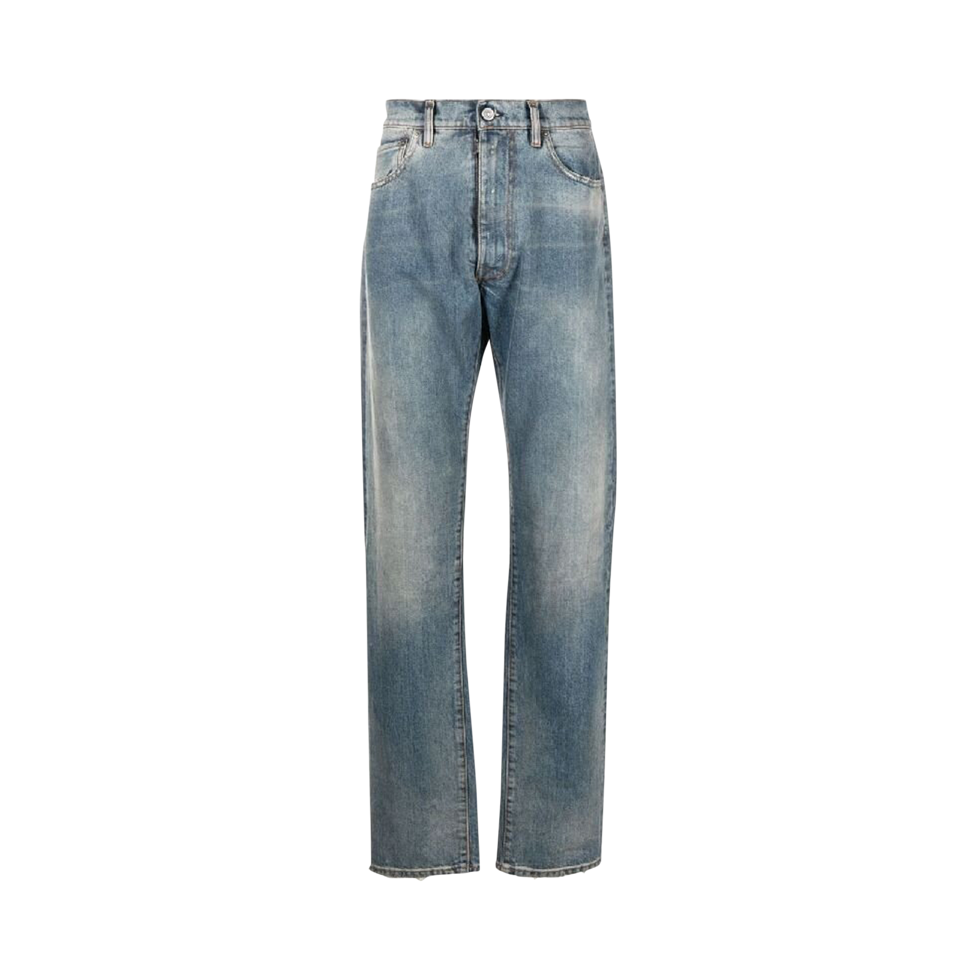 Pre-owned Maison Margiela 5 Pocket Jeans 'light Indigo' In Blue