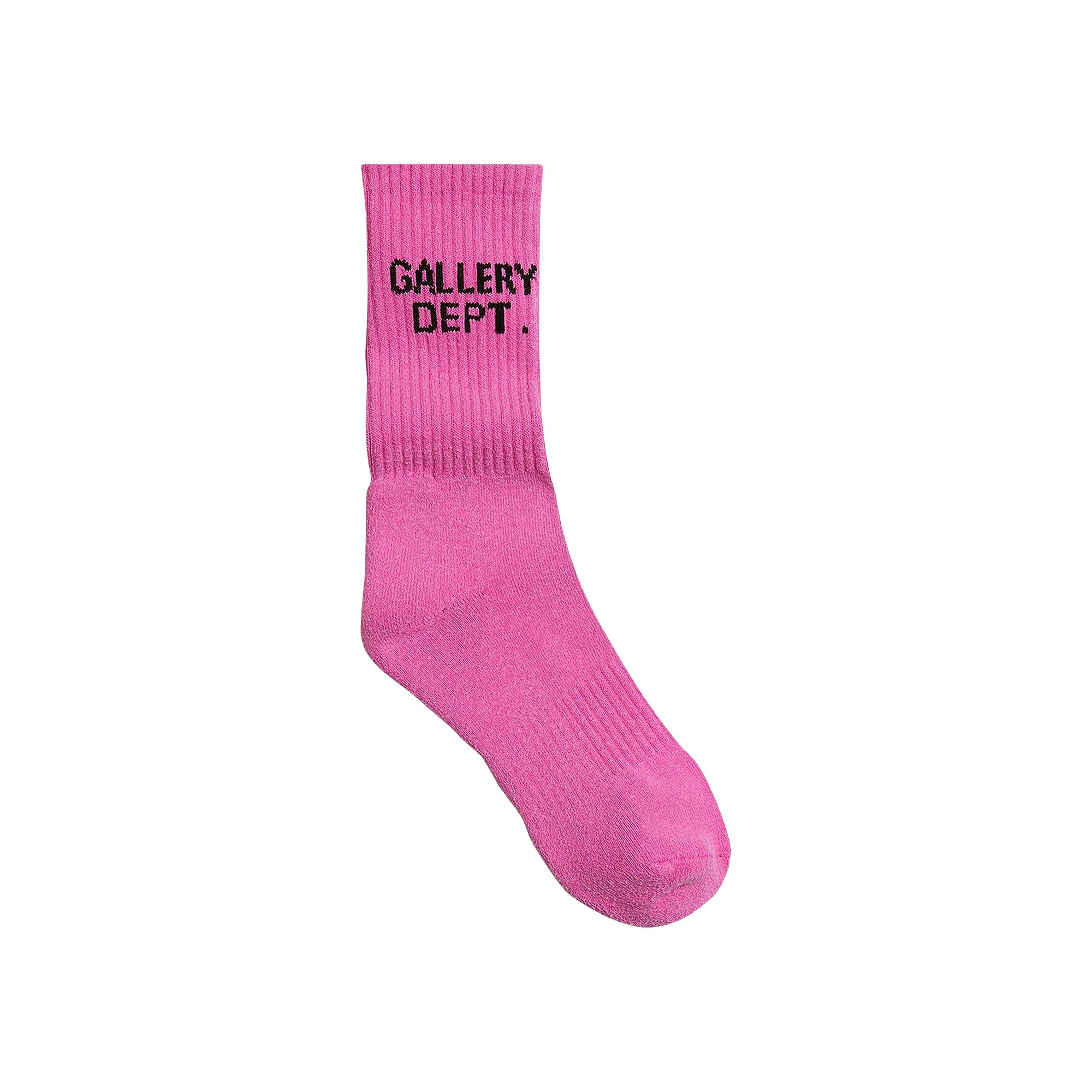 Pre-owned Gallery Dept. Clean Socks 'flo Pink'