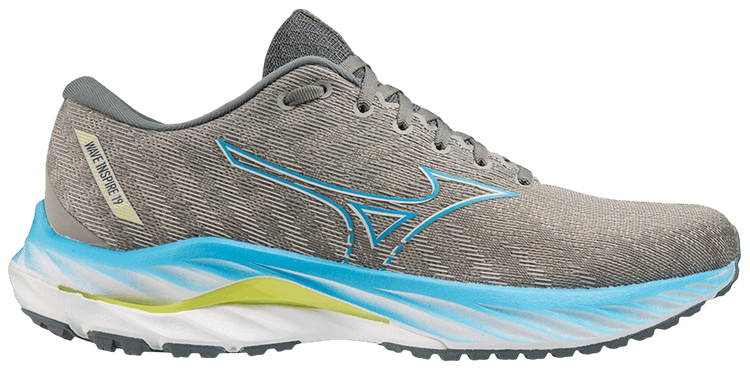 Mizuno Wave Inspire 19 Ghost Grey Jet Blue