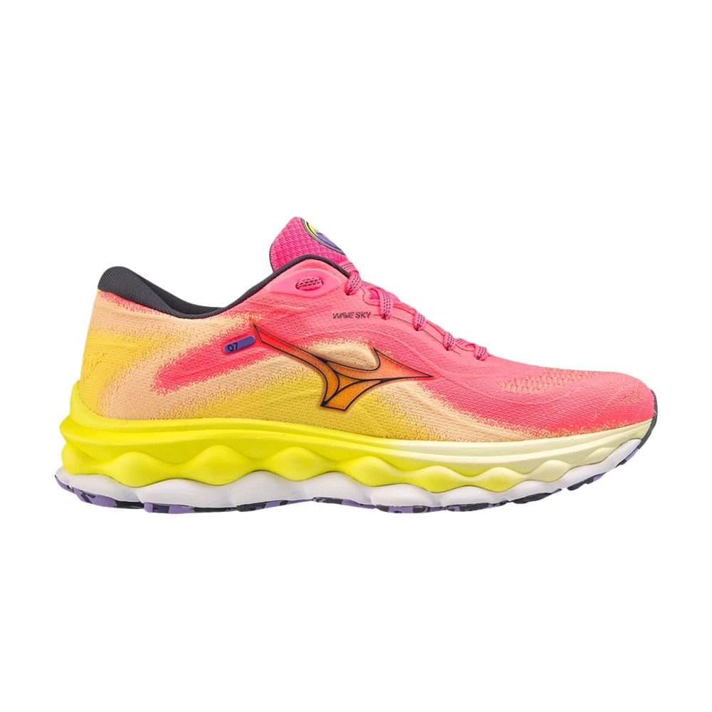 Mizuno Wmns Wave Sky 7 'High Vis Pink' | Women's Size 7.5 - 411413-1VRE