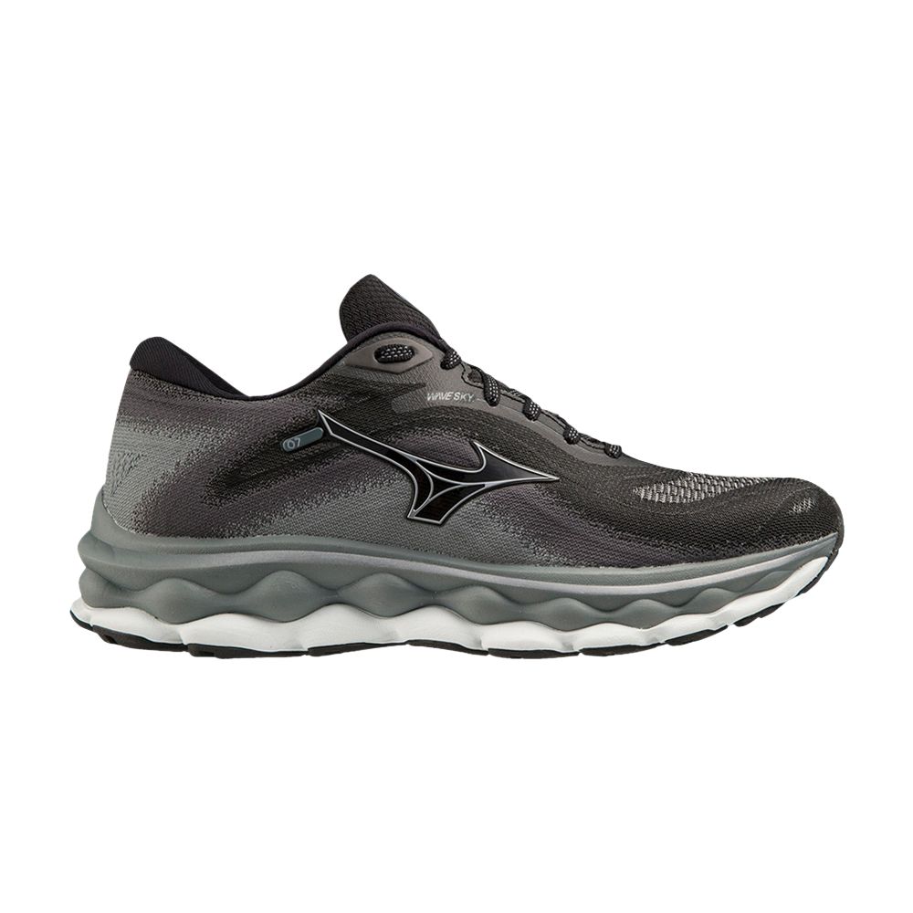 Pre-owned Mizuno Wmns Wave Sky 7 'black Silverstar'