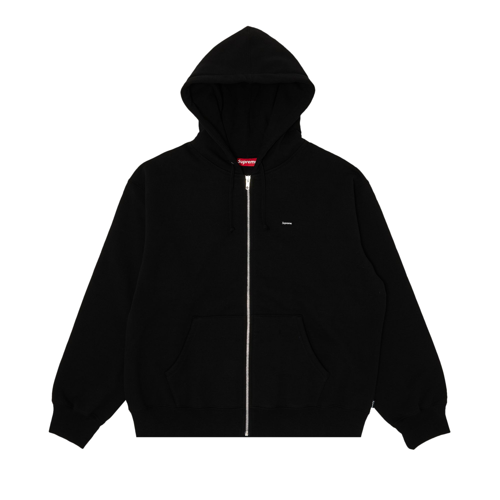 Supreme Small Box Zip Up Hooded Sweatshirt 'Black' | Men's Size M
