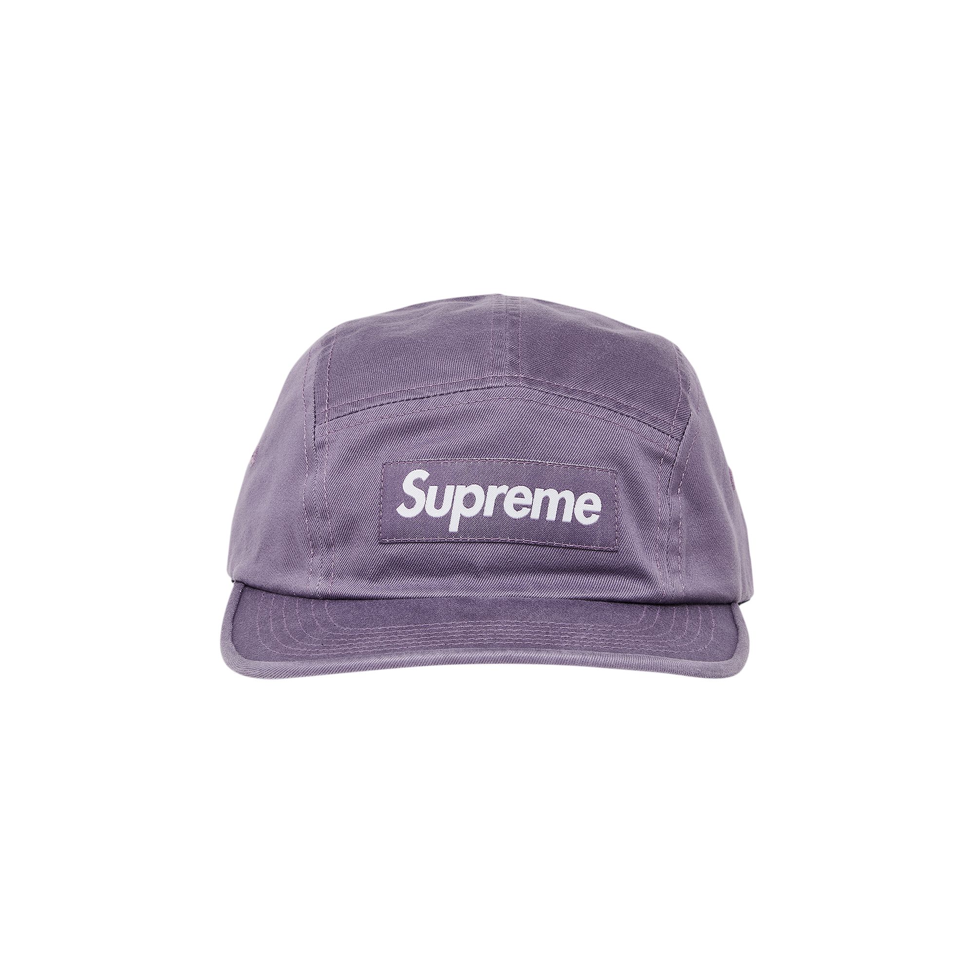Supreme Washed Chino Twill Camp Cap 'Dusty Purple' | Men's Size Onesize