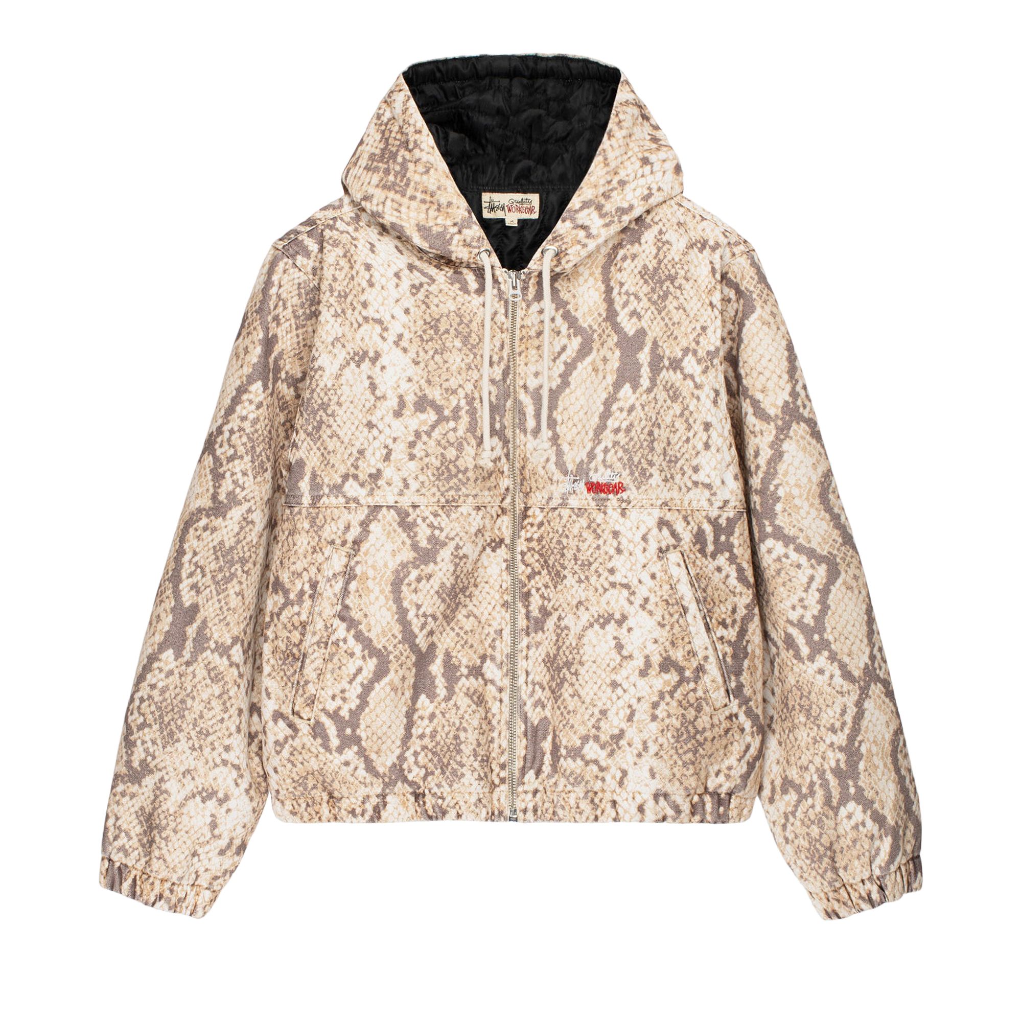 Pre-owned Stussy Work Jacket 'phyton' In Tan